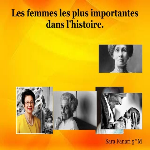 Les femmes les plus importantes
