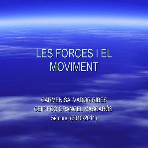 Les forces i el moviment