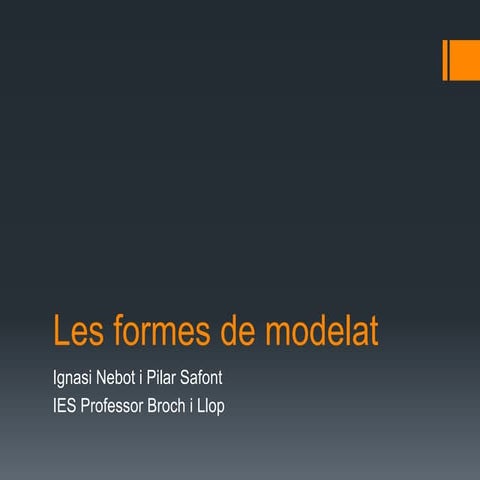 Les formes de modelat | PDF
