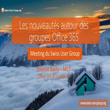 Les nouveautés autour des Groupes Office 365 et les connecteurs