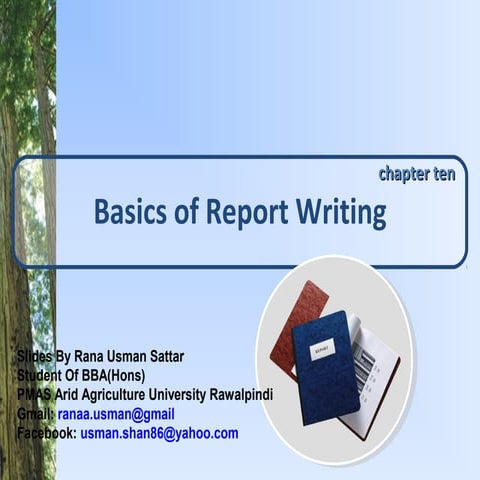 Lesikar   report writing basics