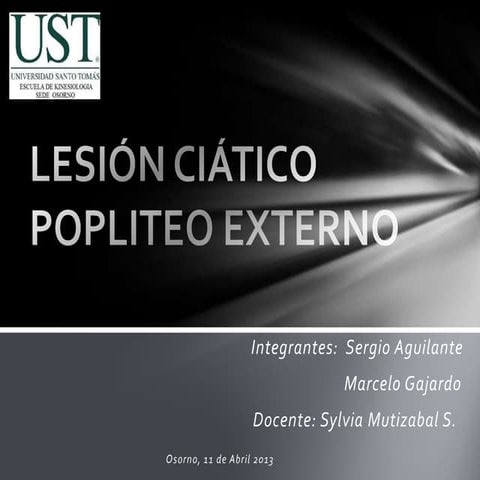 Lesión ciático popliteo externo()