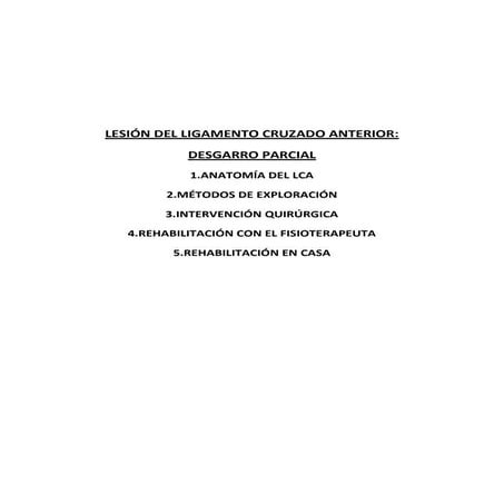 Lesión del ligamento cruzado anterior