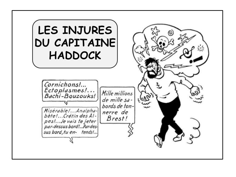 Les injures du capitaine haddock