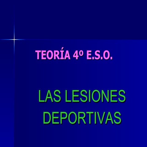 Lesiones Deportivas
