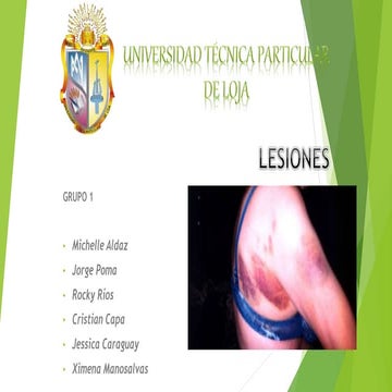 Lesiones medicina legal