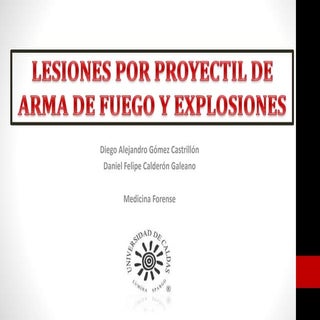 Lesiones por proyectil de arma de f...