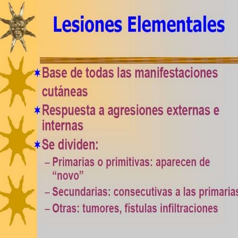 Lesiones elementales