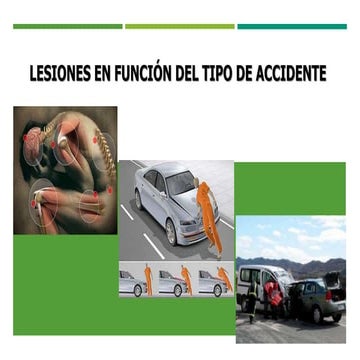 Lesiones en función del tipo de accidente