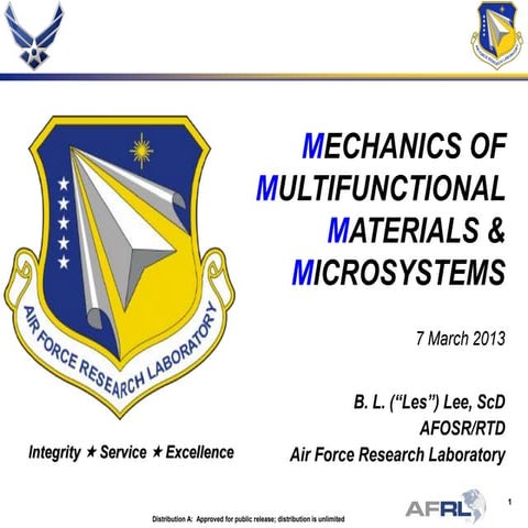 Les Lee - Mechanics of Multifunctional Materials and Microsystems - Spring Re...
