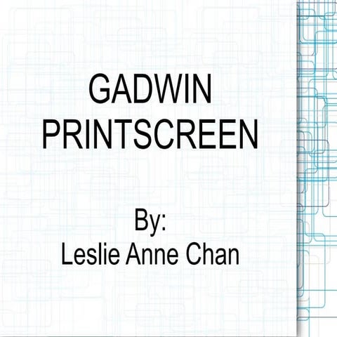 Leslie chan how_tousegadwinprintscreen