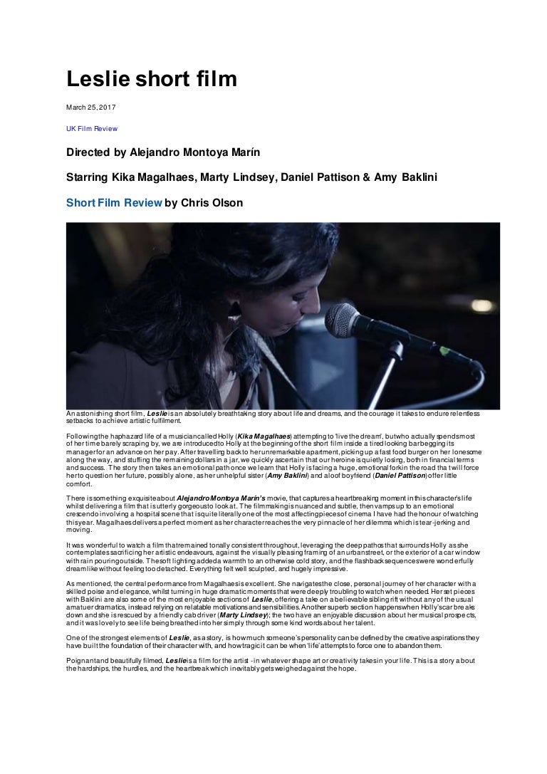 Leslie short film review