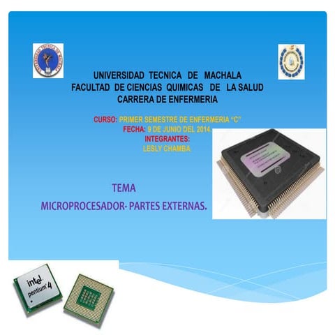 microprocesador partes externas