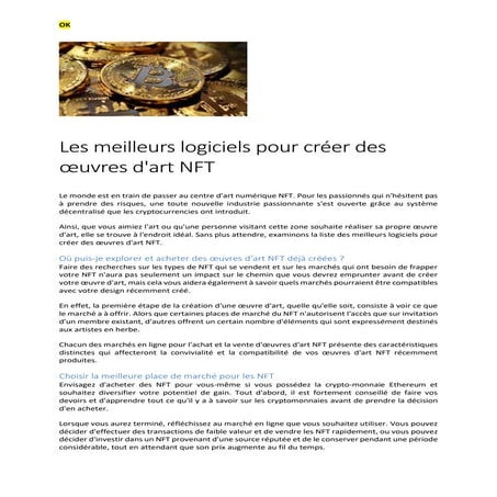 Les meilleurs logiciels pour créer des œuvres d'art NFT.docx