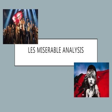 Les miserable anaylsis
