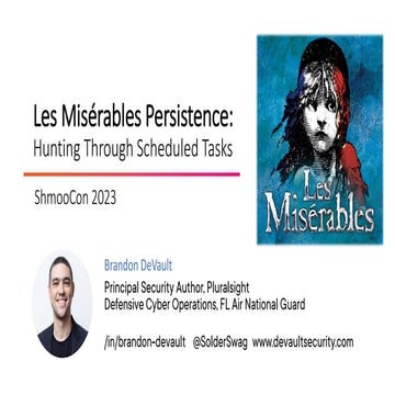 Les Miserable Persistence - Hunting Through Scheduled Tasks - ShmooCon 2023.pdf