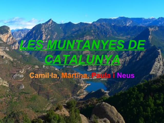 Les muntanyes de Catalunya