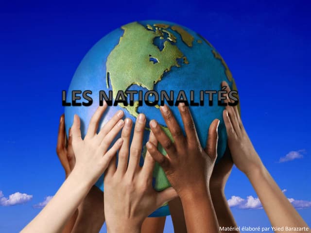 Les nationalités