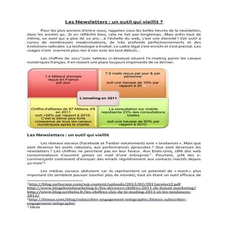 Newsletters : outil d'hier ou d'aujourd'hui