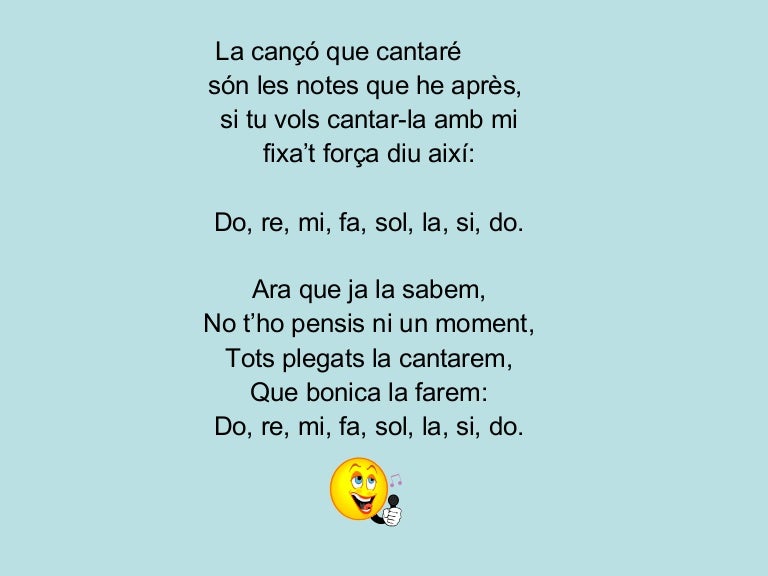 Resultado de imagen de La cançó que cantaré són les notes que he après,