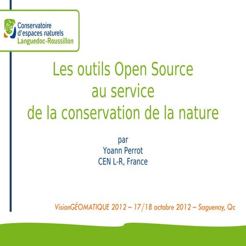 Les outils open source au service de la conservation de la nature