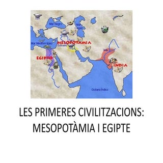 Les primeres civilitzacions