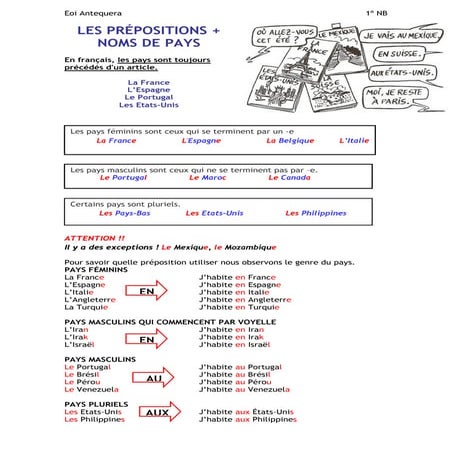 Indiquer la destination et la provenance (A1) | PDF