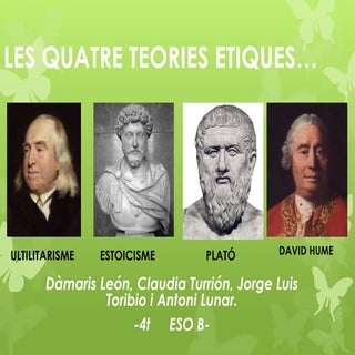 LES QUATRE TEORIES ÈTIQUES