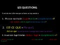 Comment poser des questions