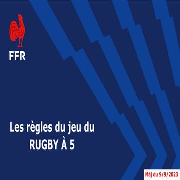 Les règles du Rugby à 5 (sept 2023) | PDF