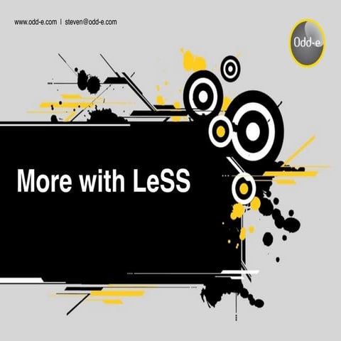 More with Less - Agile Meetup 2014/9/18