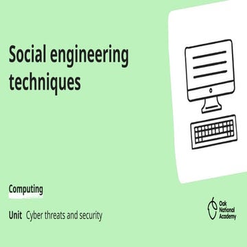 Social engineering presentation | PPTX