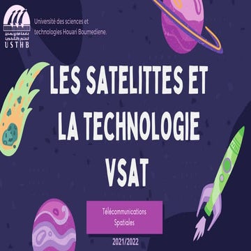 Les satellites et la technologie VSAT