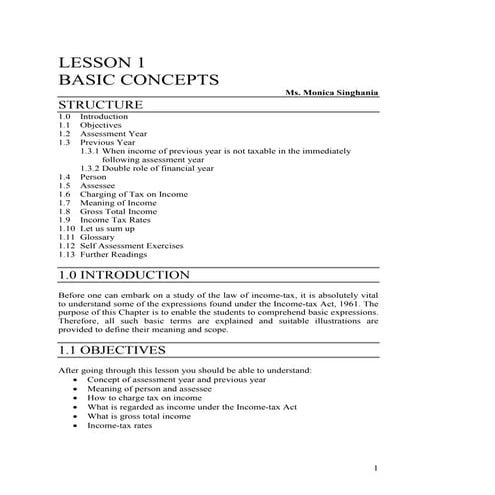 Lesson 1 | PDF
