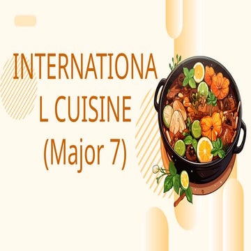 Food Around The World | PPTX