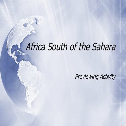 Culture Of Sub Saharan Africa | PPT