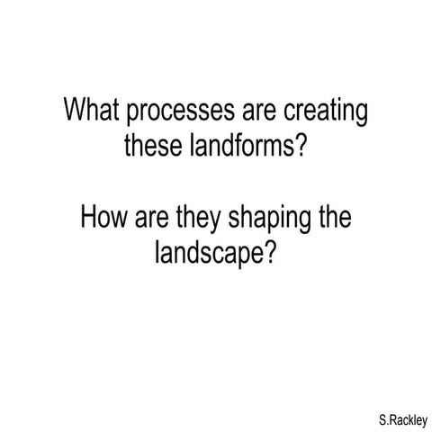 What Processes Are Creating These Landforms