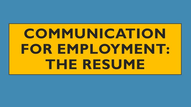 Lesson-10-COE-THE-RESUME. Purposive Communication pptx