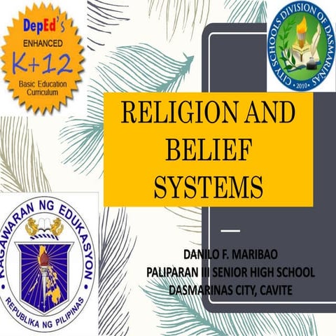 Danny_Maribao_Lesson  11-religion-and-belief-systems