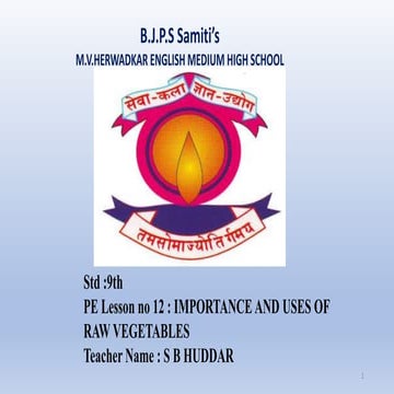 lesson-12 IMPORTANCE AND USES OF RAW VEGETABLES.pptx