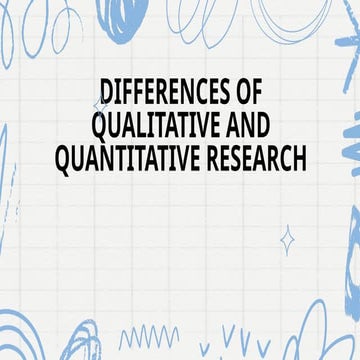 Qualitative and Quantitative -- Research | PPTX