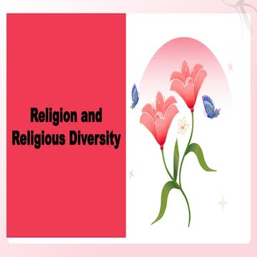 Lesson 2 Religion And Religious Diversity Pptx