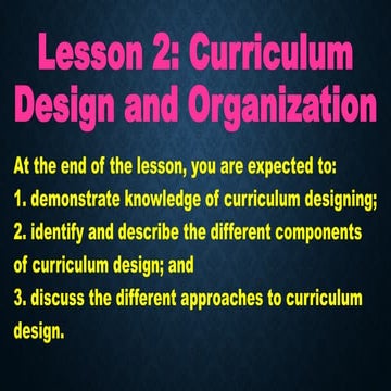 Teacher and school curriculum lesson 2_3