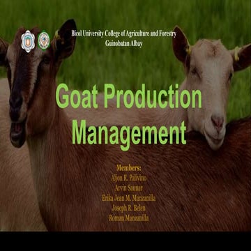 Lesson plan-goat-production-management-group-3
