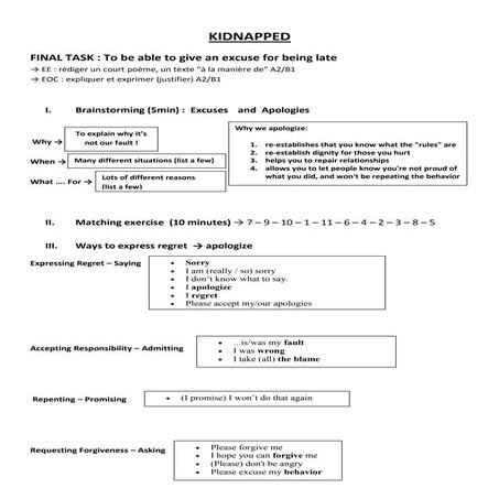 Lesson plan-kidnapped (1)  (writing acivities)