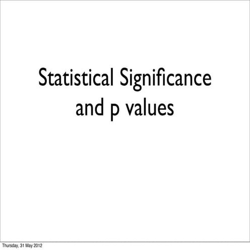 Lesson   p values