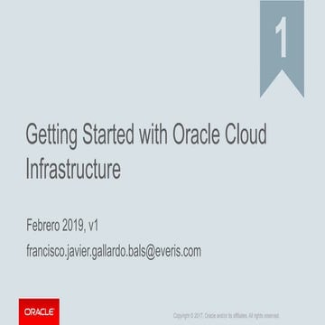 Getting Started with Oracle Cloud Infrastructure