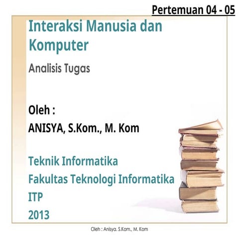 Lesson 02 - Analisis Tugas For All Pert 04-05.ppt