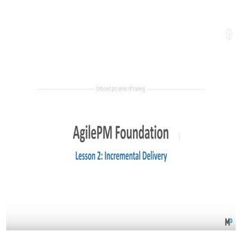 AgilePM 03: Incremental delivery