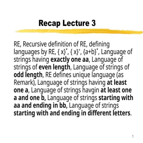 Decision properties of reular languages | PPTX